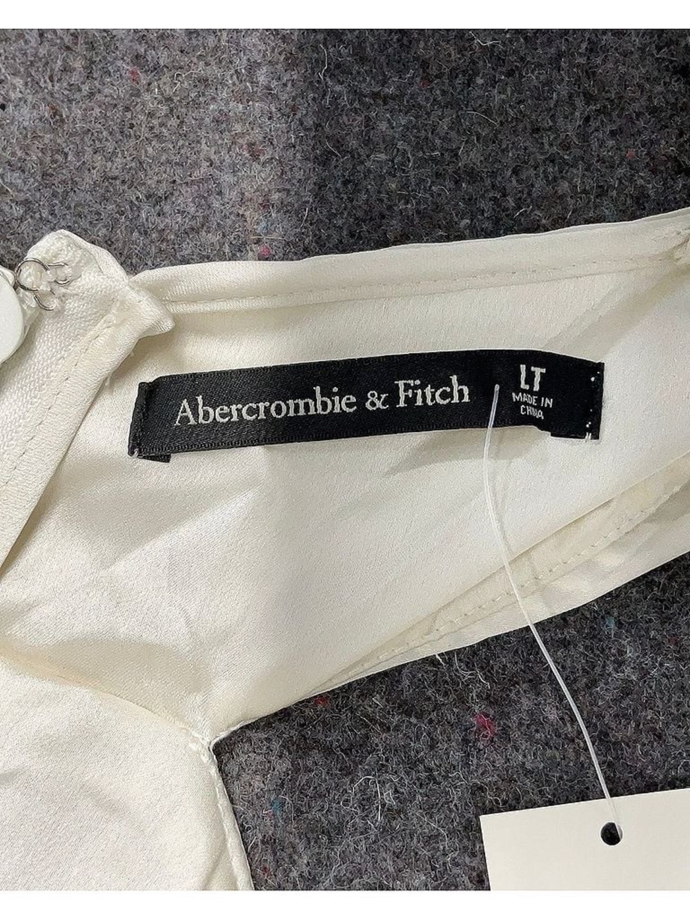 NWT Abercrombie & Fitch Satin White
Pleated Maxi Dress - Picture 5 of 7